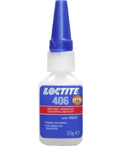 Loctite 406 моментальный клей для резины, пластмассы.