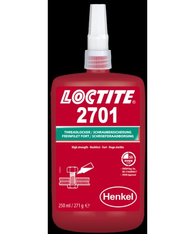 Loctite 2701 Резьбовой фиксатор высокой прочности для неактивных металлов